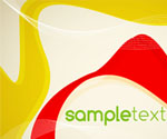 Red & Yellow abstract vector